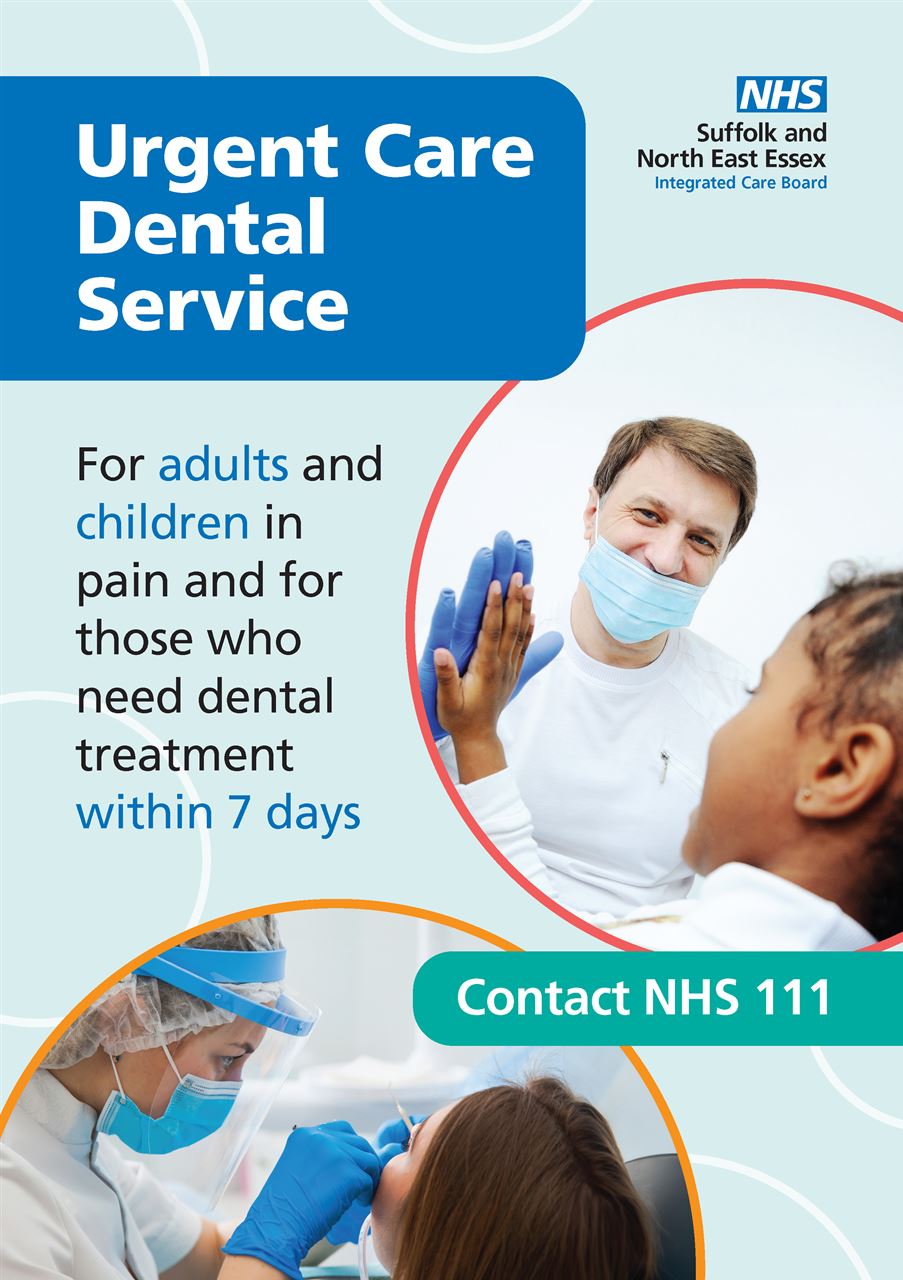Urgent dental care poster